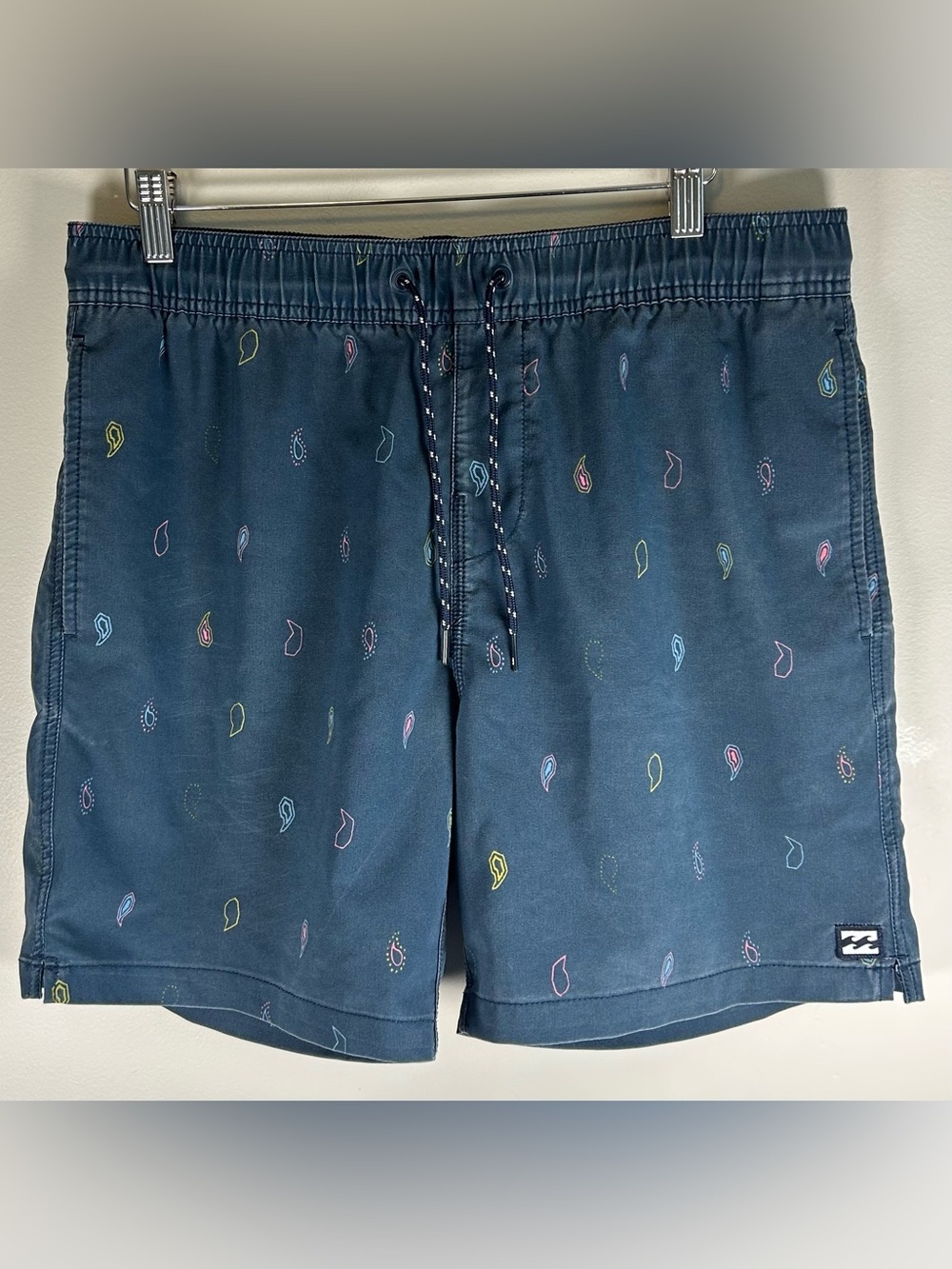 Billabong Recycler Sundays Layback Men’s Board Shorts Swim Trunks Sz M Navy Logo